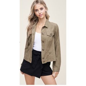 *LAST ONE* large Staccato olive green jacket